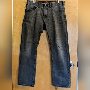 Lee Performance Series Extreme Motion Slim Straight Leg Mens Black Jeans (34x30)